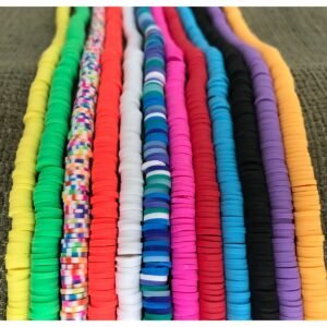 12 Adet Fimo Boncuk Takı Yapmak Için Malzeme Aksesuar Imalat 6mm