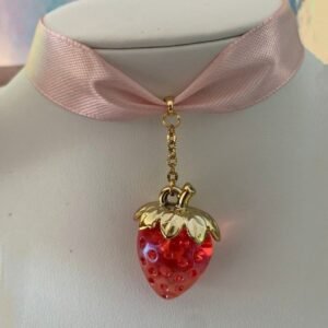 Choker çilek   kolye