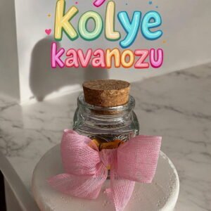 Sürpriz Y Kolye Kavanozu | 4 Adet Y Kolye | Trend Hediye Önerisi