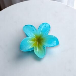 Lotus Çiçeği Büyük Boy Parlak Mandal Toka