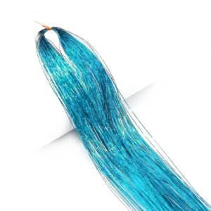 Hair Tinsel Saç Simi 200 Tel 120 cm Simli Saç Kaynak Örmeli Saç Aksesuarı