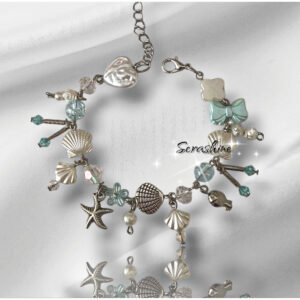Midye Fairycore coquette y2k yenitrend charmlı bileklik