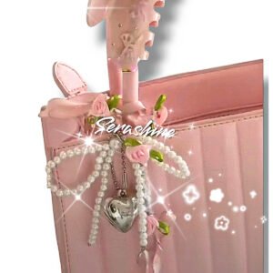 Çanta süsü Fairycore coquette yenitrend fiyonk detaylı charm