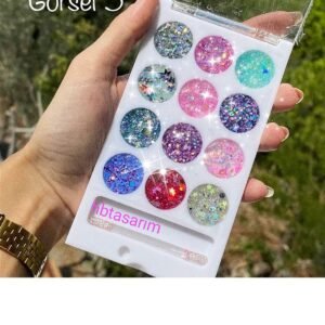 Glitter jel far yüz saç ve vücut simi