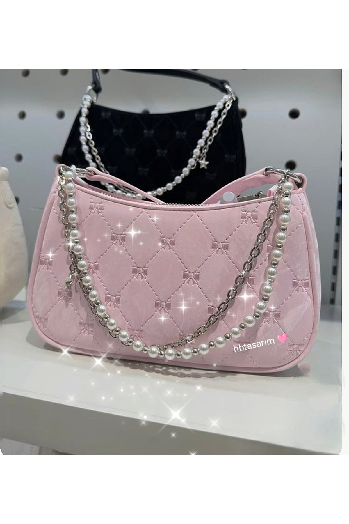 İnci Taşlı Çanta Zinciri Fairycore Coquette Y2k(ÇANTA DAHİL DEĞİLDİR)