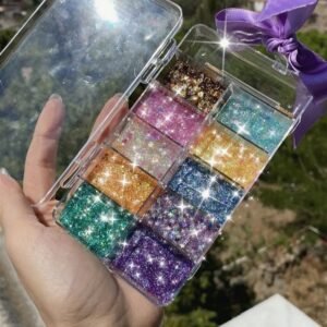 Makyaj simi jel gliter yüz, saç ve vücut simi