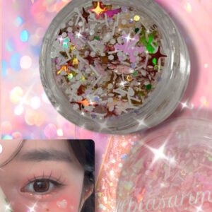 Kar taneli Pink glitter jel far