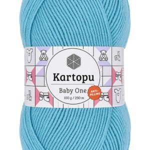 1 Adet Baby One Tüylenmeyen El Örgü İpi Yünü Turkuaz K576