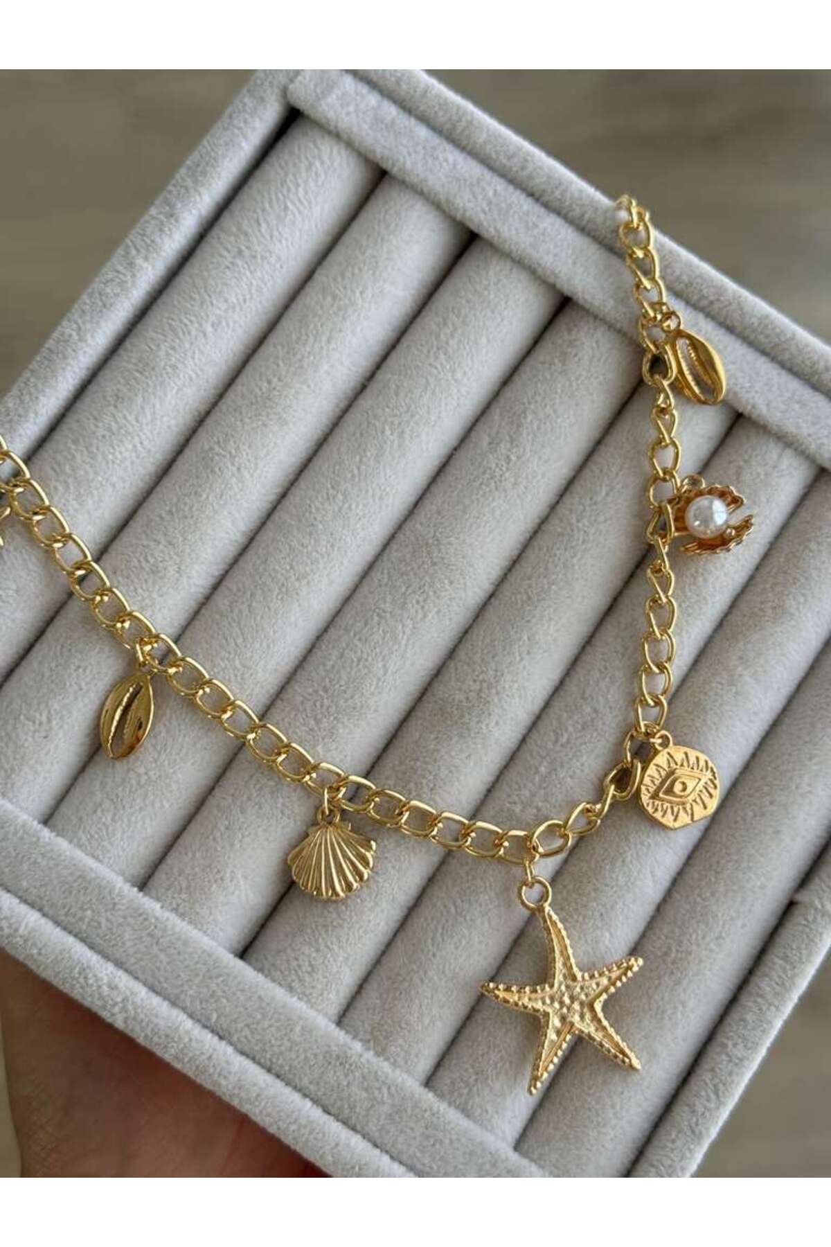 Trend Gold Deniz Kabuklu Kolye