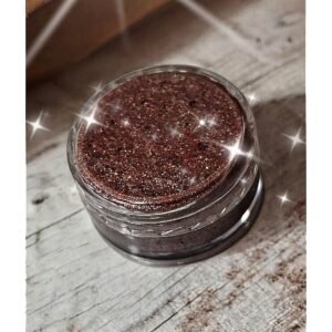 Kahve tonajlı glitter jel far göz farı ve vücut simi