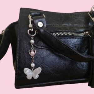 White Butterfly Coquette Çanta Charmı - Anahtarlık y2k fairycore