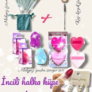 18 Parça Makyaj Fırça Seti Makyaj Süngeri Ve Fırça Seti