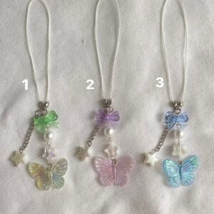 Soft Butterfly y2k Fairycore Telefon Charmı