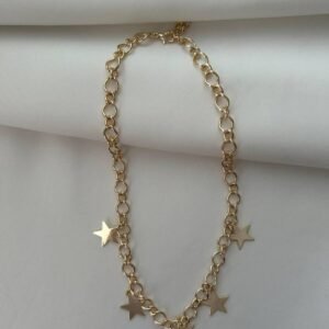 Gold Yıldızlı Kolye - Yıldızlı Kolye