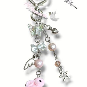 Your pink Rabbit y2k coquette Pinterest hediyelik anahtarlık