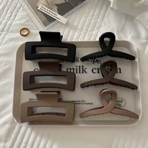 Kadın Ikili Model Siyah Kahverengi Tonlar 6'lı Set