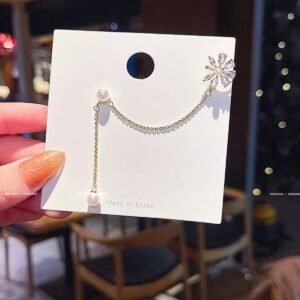 Kore moda yeni takı tek parça taklit inci küpeler  tarzı püskül küpe kadınlar için.