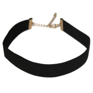 Siyah Kadife Choker Tasma Kolye