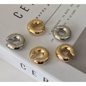 Altın Kaplama Boru Bombe Earcuff Kıkırdak Küpe