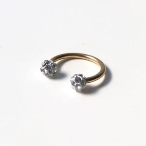 Taşlı Top Gold Piercing