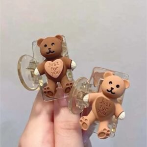 Teddy Ayıcık Oyuncak Mandal Toka 2 Adet