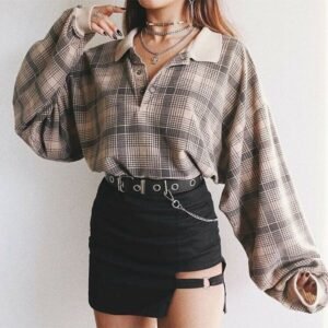 Vintage Siyah Etek