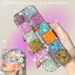 Glitter Kremsi far&Saç simi ,yüz ve vücut simi