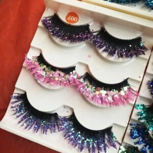 Kirpik 3lu özel tasarım glitter kirpik 3d