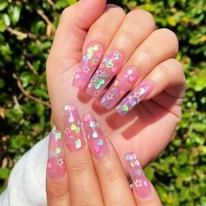 Simli oje glitter oje tasarım