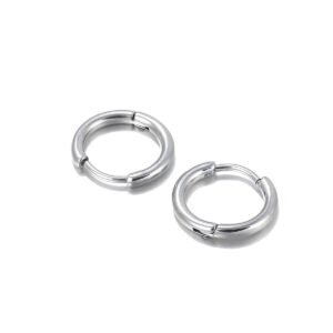 8mm Halka Çelik Küpe - Küçük Boy Halka Küpe
