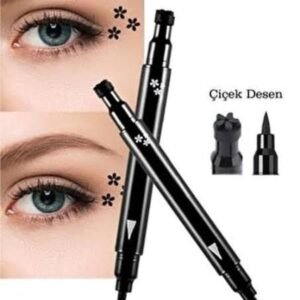 Çift Taraflı Çiçek Desenli Kalem Eyeliner