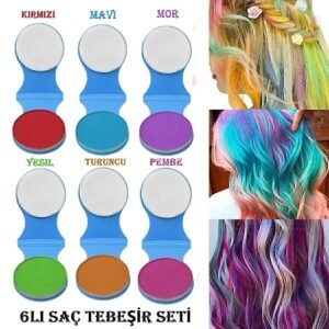 6lı Saç Tebeşiri Saç Boyası Seti