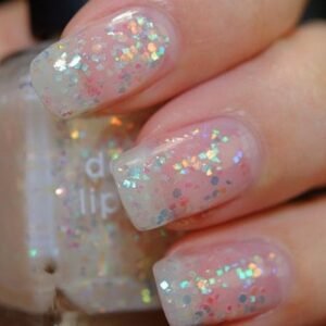 Glitter Beyaz Oje Tasarım