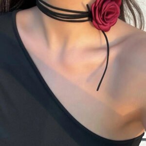 Kırmızı Gül Choker