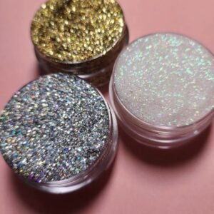 3’lü Set Face Glitter Yüz Simi Makyaj Simi Işıltılı Parlak Jel Vücut Simi