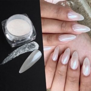 Nail Art Beyaz Inci Tozu