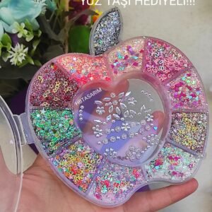 Parlak Glitter Glitter Jel Far Kremsi Simli Büyük Boy Yüz Taşı Kurumaya Son Jel Hediyeli!!