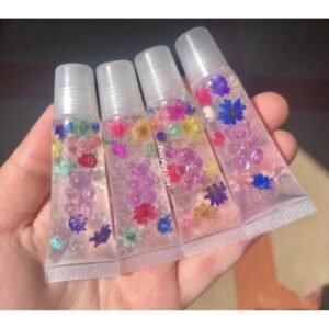Lipgloss mini set jelibon ayıcık çiçekli 4 lü set