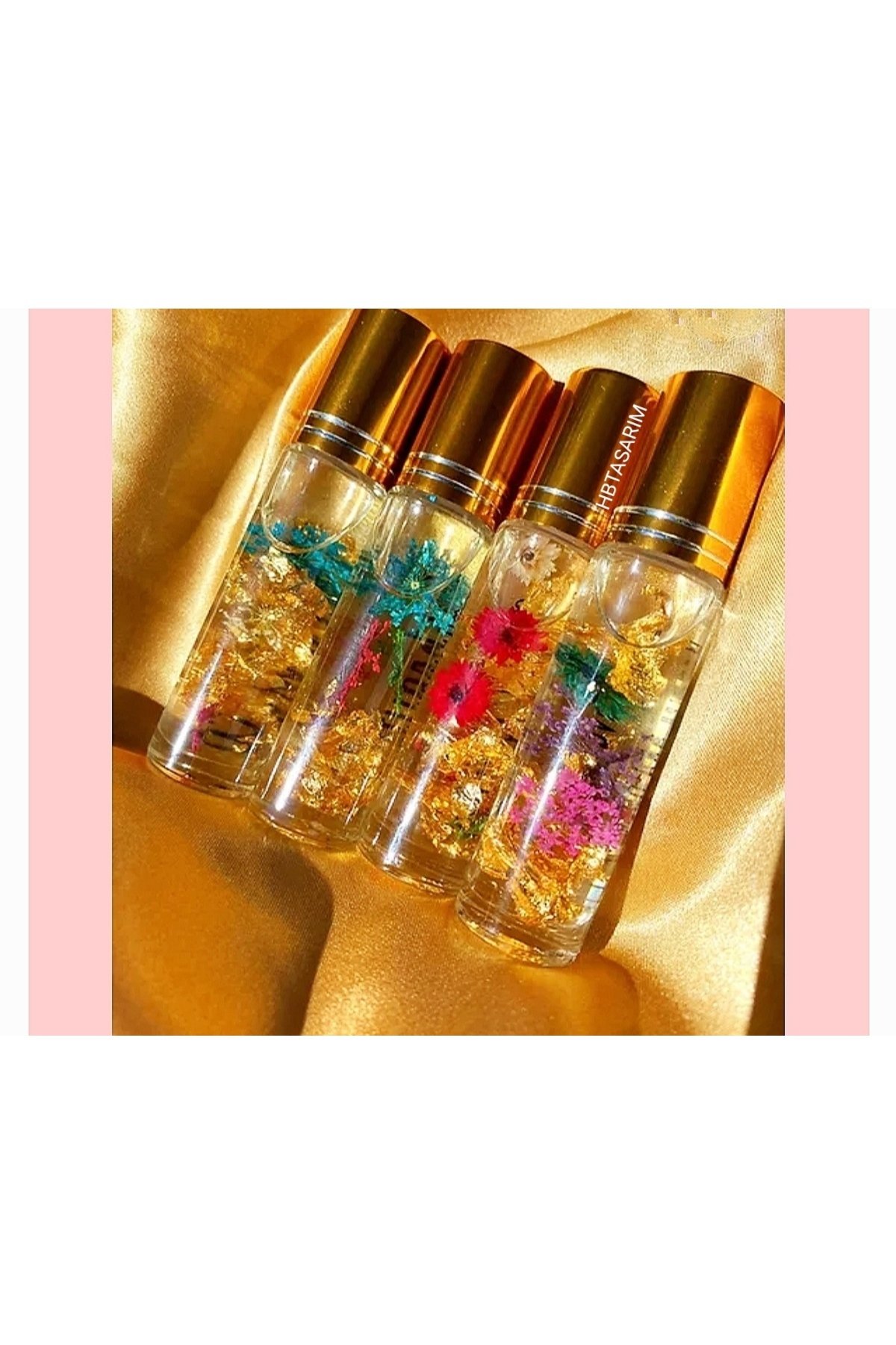 Çiçekli Lip Gloss Besleyici Özlü Dudak Parlatıcı Lipgloss