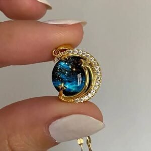Gökyüzü Küre Model GOLD Çelik Kolye