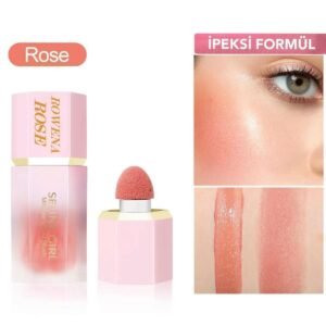 Yoğun Pigmentli Likit Allık (Rose) Doğal Görünüm