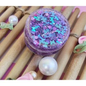Glitter jel far kremsi yüz ve vücut simi kelebekli