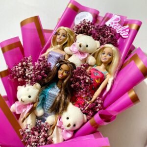 Teddy bear pembe ayıcık buketi