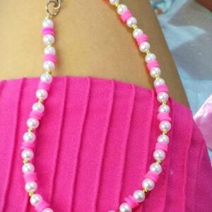 Kolye Barbie pembe choker