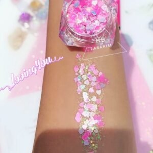 Glitter Jel Kalpli Far Simli Kremsi Yüz Ve Vücut Simi