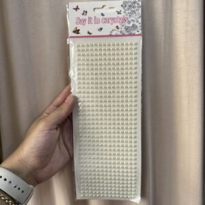 Kadın incili sticker saç vücut ve yüz Taşı