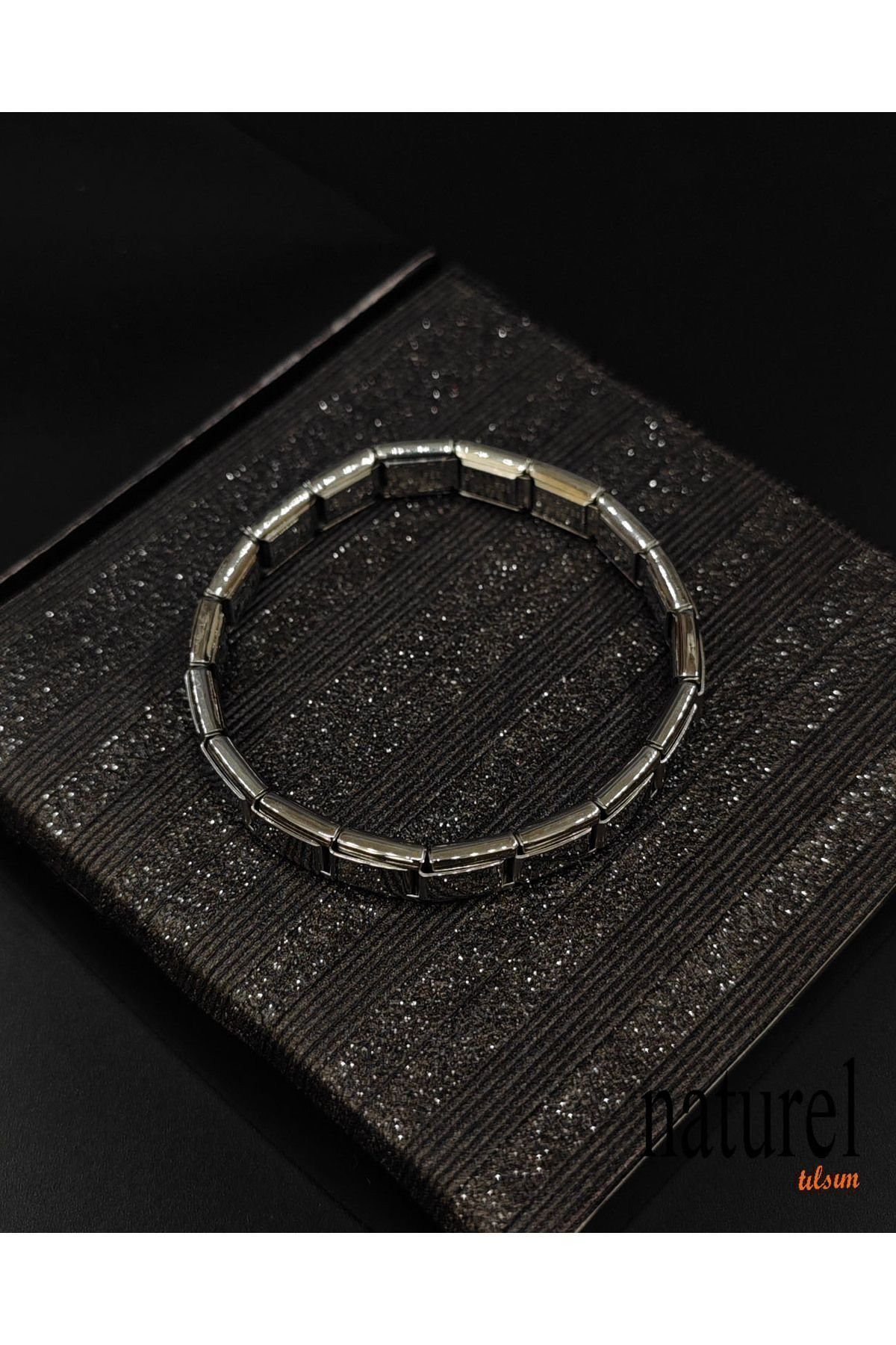 Unisex Italyan Charm Bileklik Paslanmaz Çelik Bileklik - Görsel 4