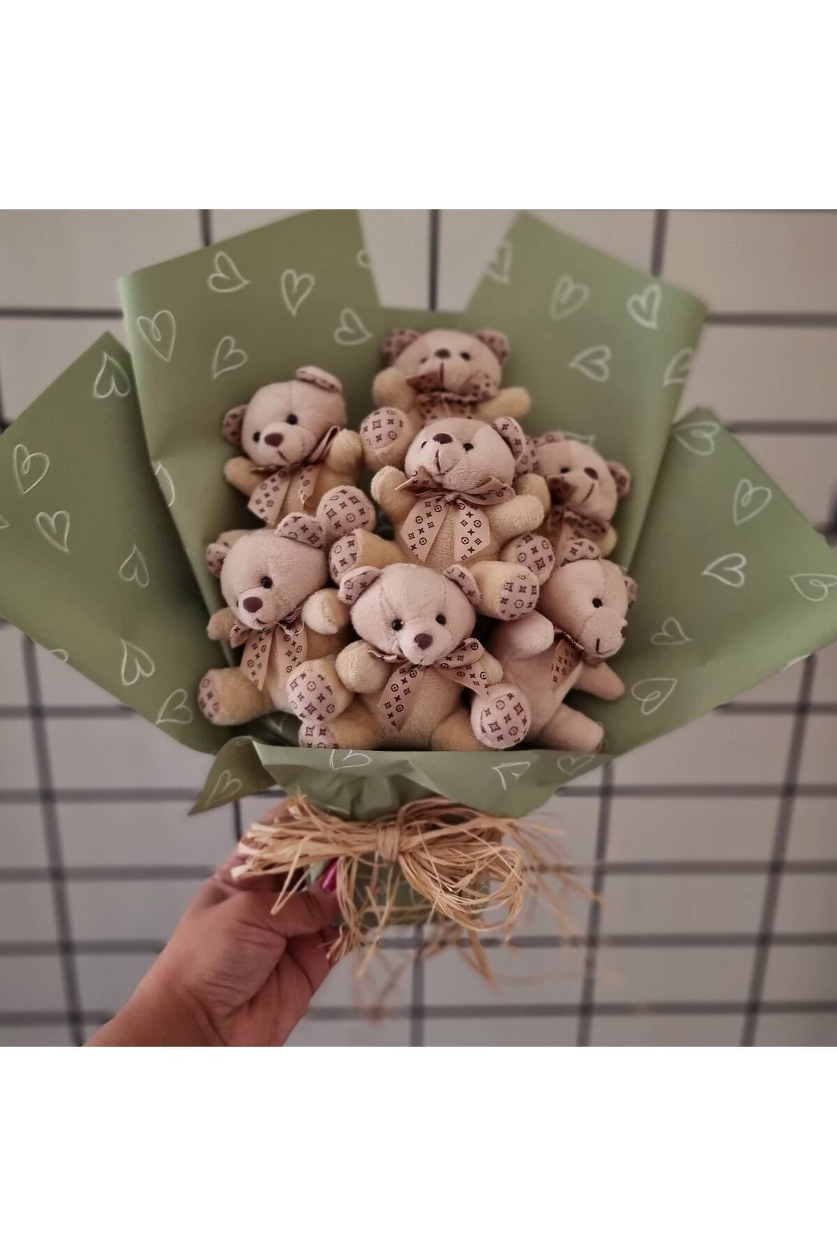 Teddy flowers buket