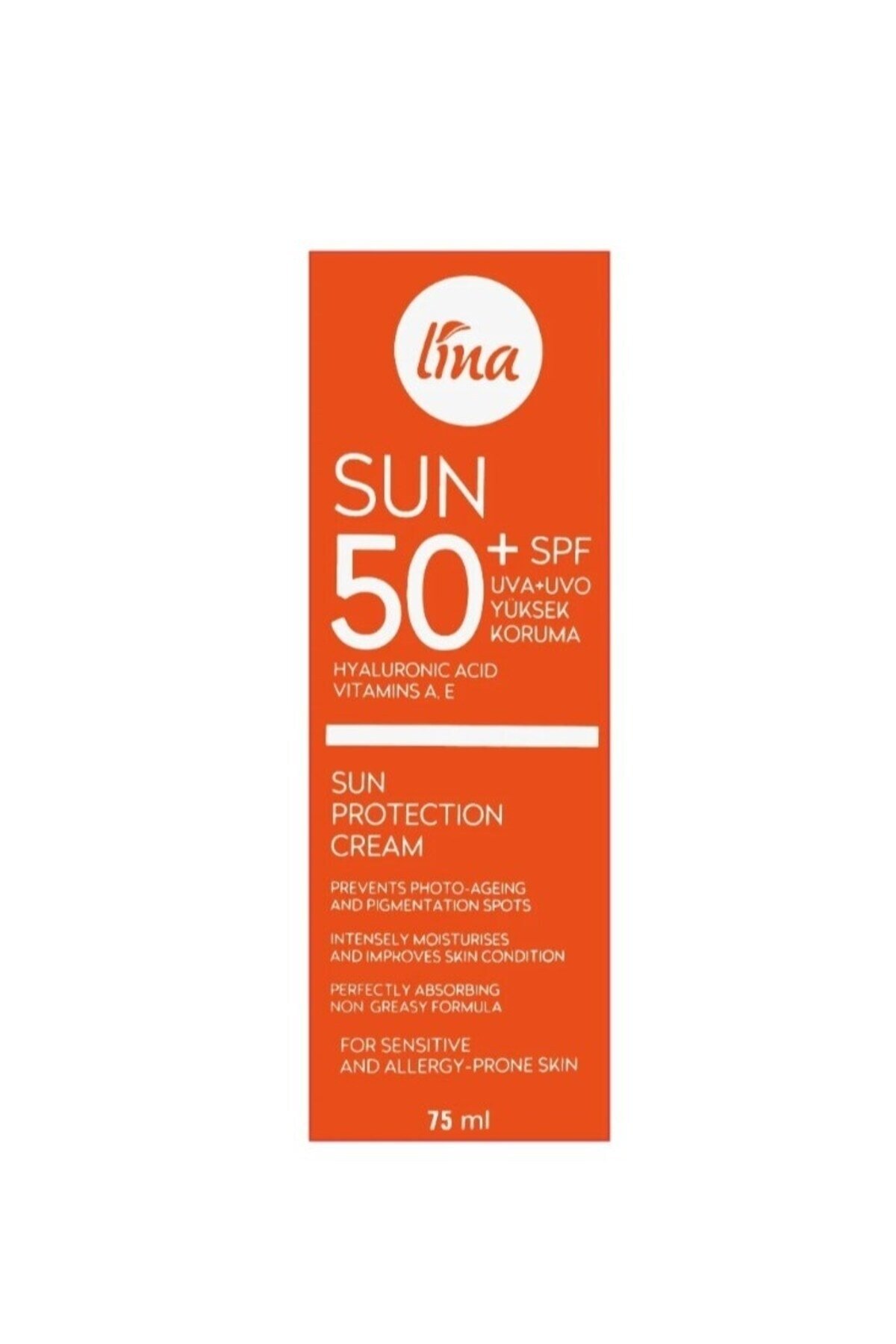 Sun 50+Spf UVA + UVO Yüksek Koruma Güneş Kremi 75 ml 8682966124673