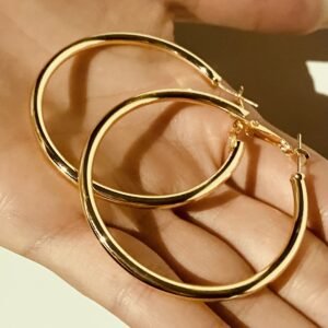 Kadın L Boy Gold Halka Küpe